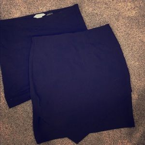 2 Black H&M mini skirts - worn 1 or 2x